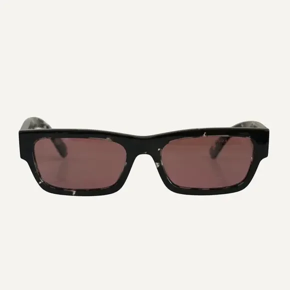 Unisex - Prada SPRA03 Acetate Rose Tinted Squared Sunglasses Prada Two-Tone Acetate Square Sunglasses | Neiman Marcus main image 4